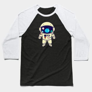 Cute Astronaut || Vector Art Space Man Baseball T-Shirt